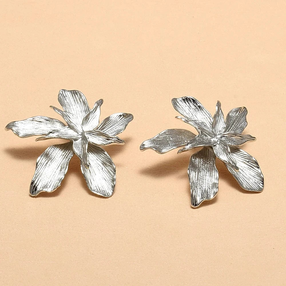 Classic Piercing Earring Double Layered Flower Earrings Popular Women's Accessories Wholesale Trendy Jewelry