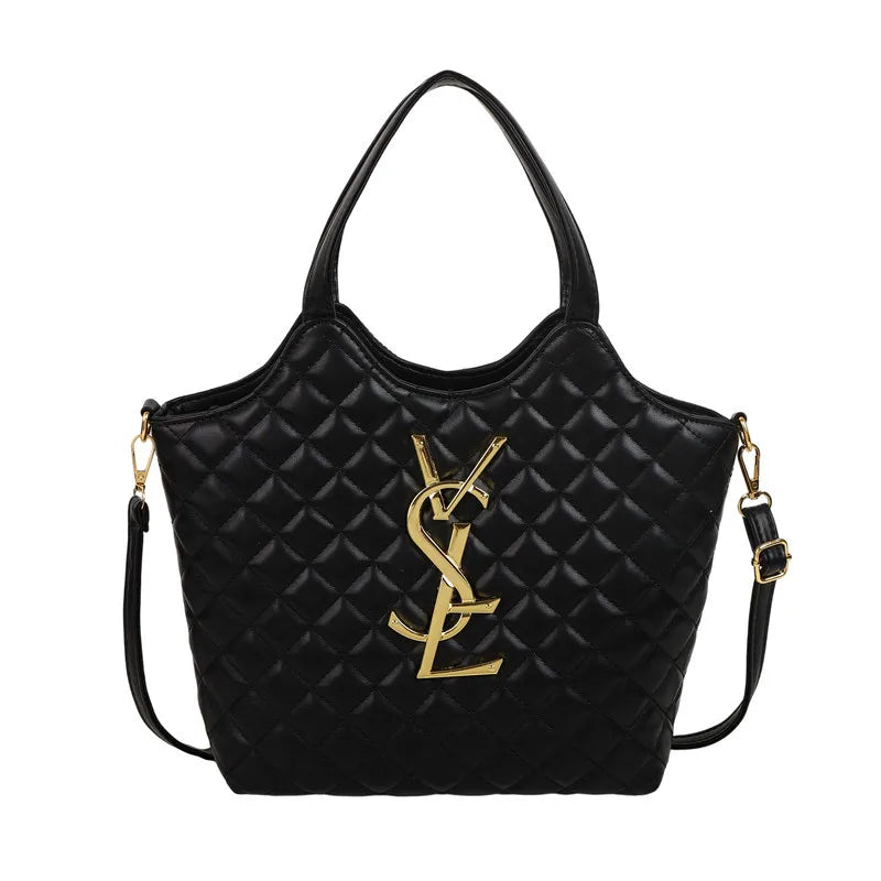 2025 Spring New Style Large Women's Bags, Letter-patterned Large-capacity Tote Bags, Underarm Bags, Fashionable and Versatile