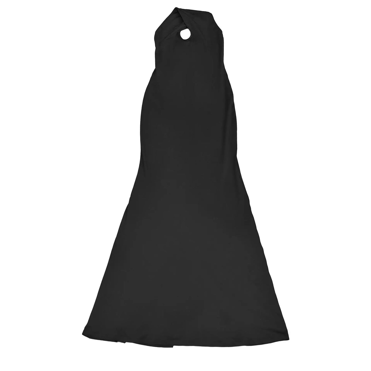 Elegant Satin Ribbon Party Long Dress Women Black Off Shoulder Sleeveless Slim Female Dresses 2025 Summer Lady Evening Robe New