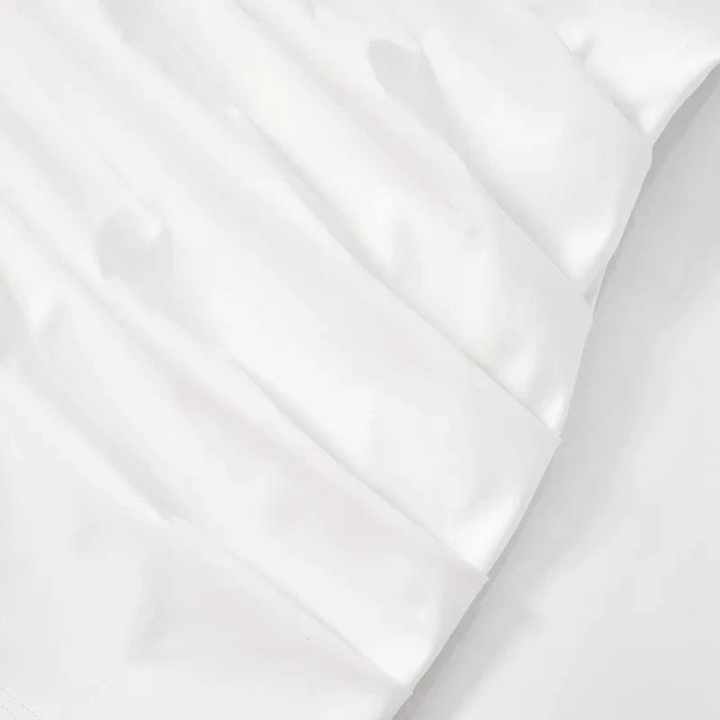 White PU Leather Bodycon Mini Dress for Women Elegant Sexy Turtleneck Sleeveless Party Dresses Spring Fashion Casual Dress 2025