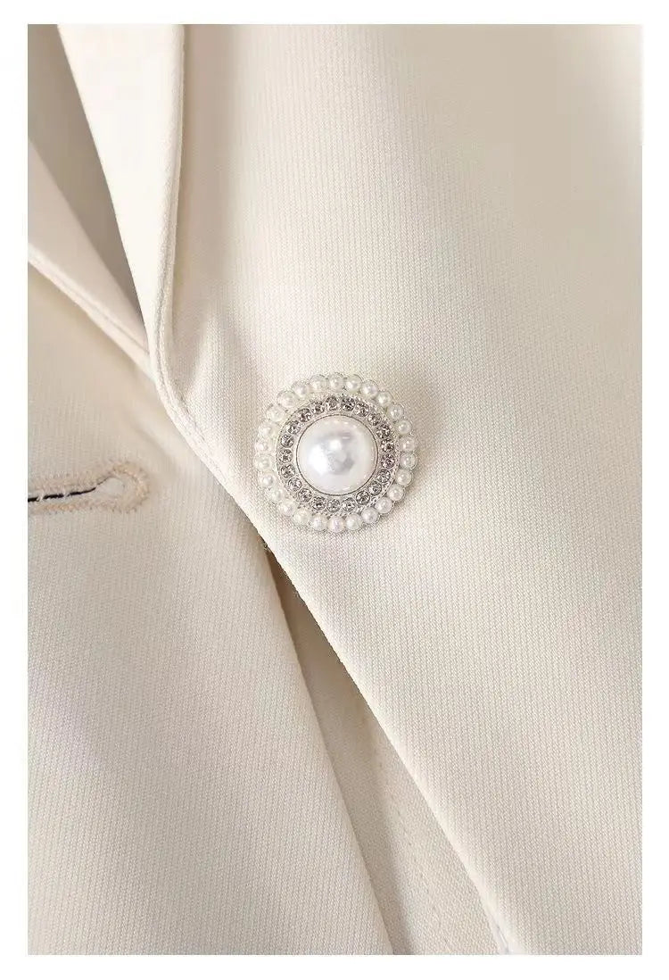 New 2025 Summer Women Blazers Coat Thin Suit Jacket for Women Short Slim Seven Point Suit, Single-layer