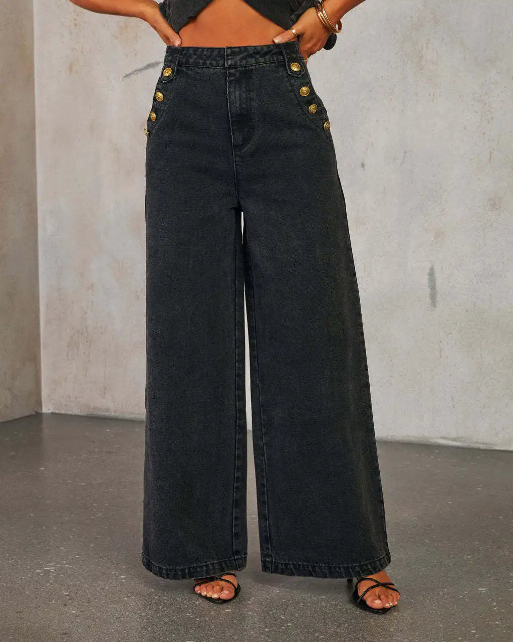 Streetwear Denim 2 Piece Sets Women Outfit Summer Clothes Women 2025 Sleeveless Vest Top Wide Leg Pants Sets Jeans Two Piece Set