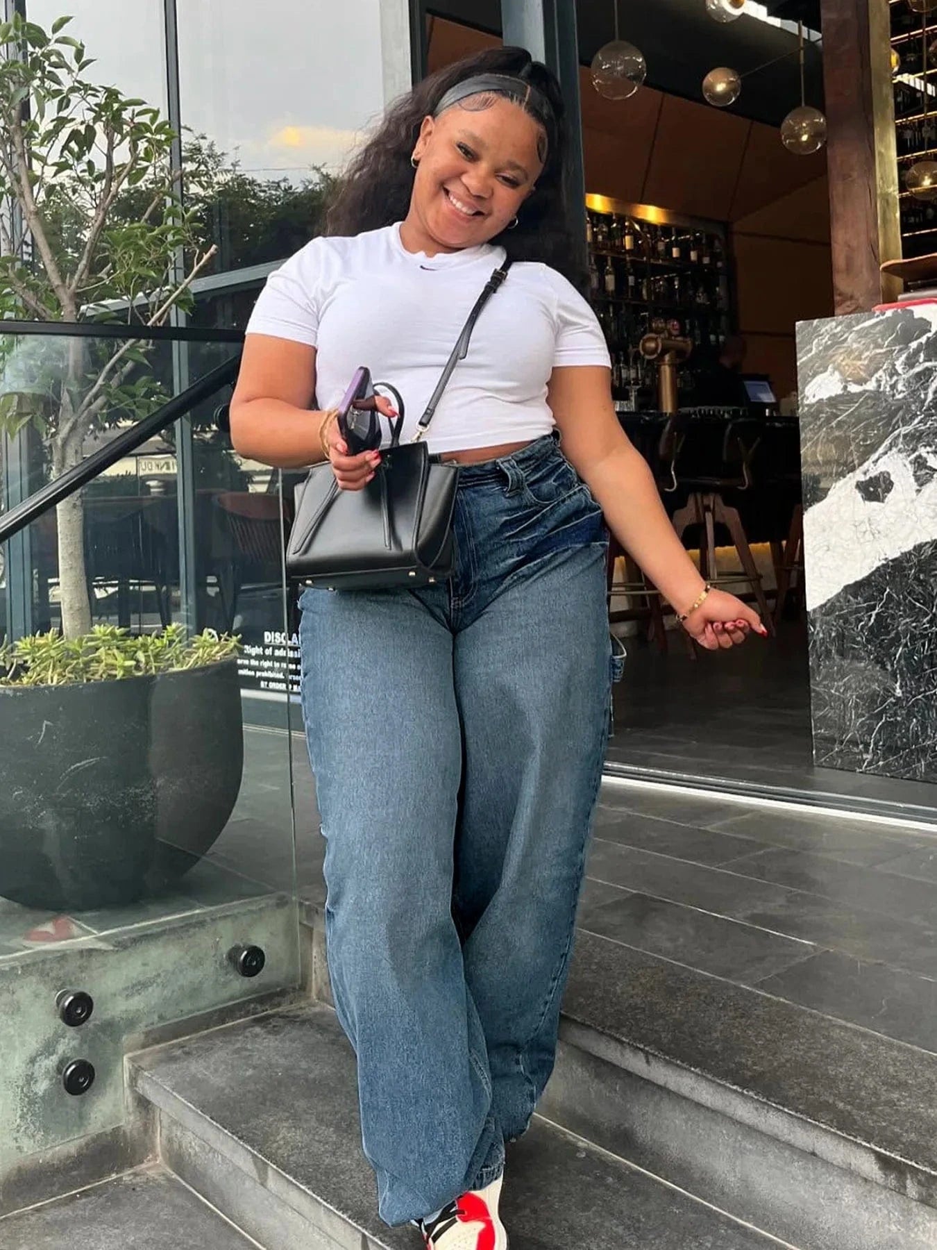 Streetwear Wide Leg Jeans Cargo Pants Sexy Women High Waist Elegant Denim Casual Straight Trousers