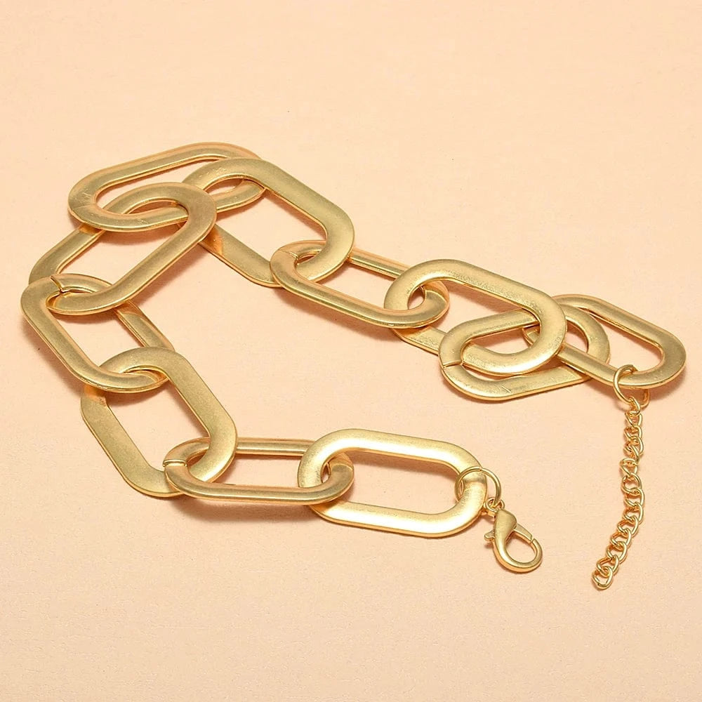 Hoops Necklaces Golden Metal Necklaces Popular Necklaces Jewelry For Women Trendy Accessories Wholesale