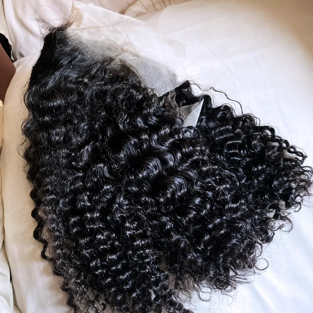 100% Curly Human Hair Glueless Wigs 13x6 Hd Lace Front Wig Jerry Burmese Curly Closure Frontal Short Bob Ready to Wear And Go
