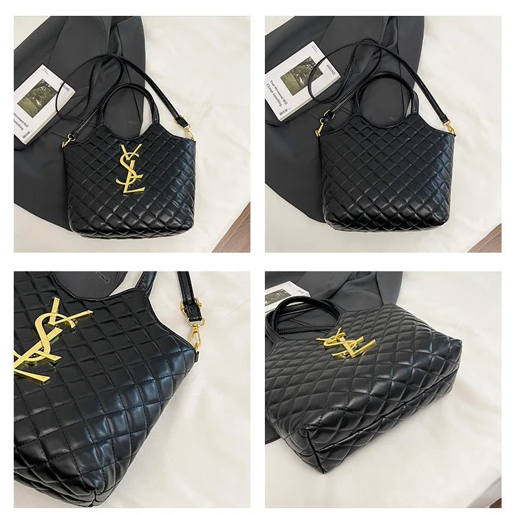 2025 Spring New Style Large Women's Bags, Letter-patterned Large-capacity Tote Bags, Underarm Bags, Fashionable and Versatile