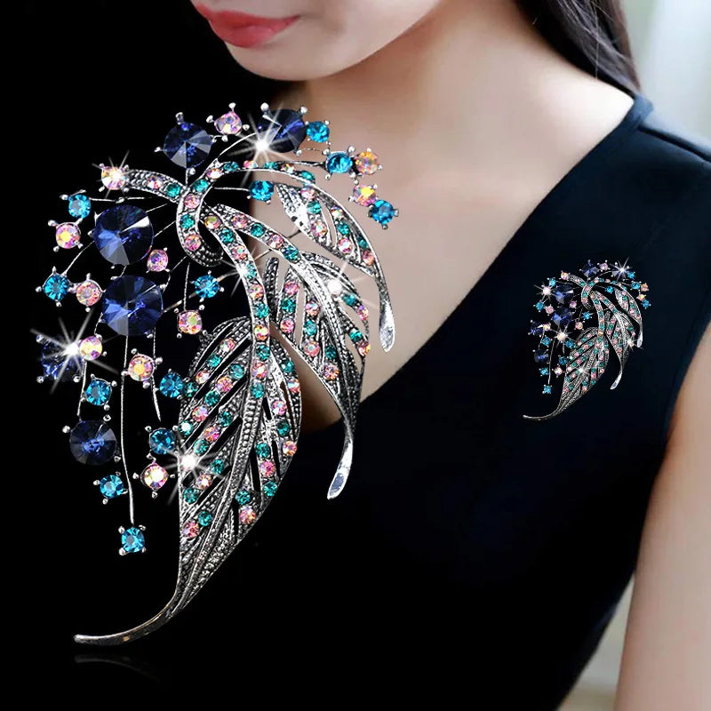 Wuli&baby Shining Bicycle Brooches For Women Unisex 2-color Beautiful Taking Flowers Bike Brooch Pins Gifts-6694