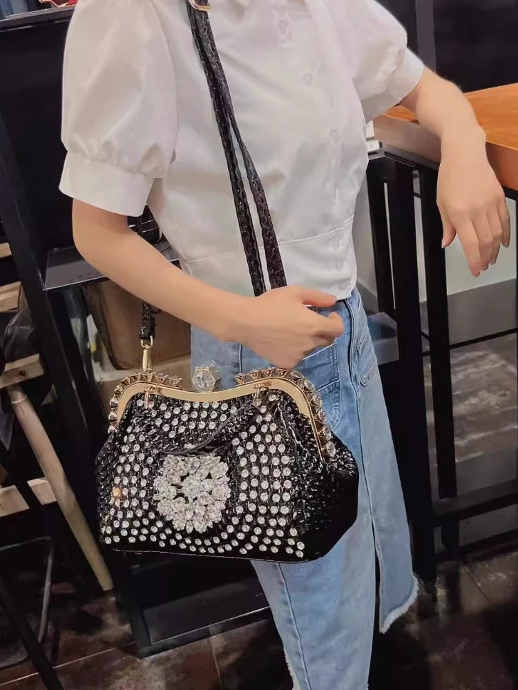 Designer Brand Shoulder Bag New Crossbody Large Capacity Diamond Handbag for Women Сумка Женская Hot Selling