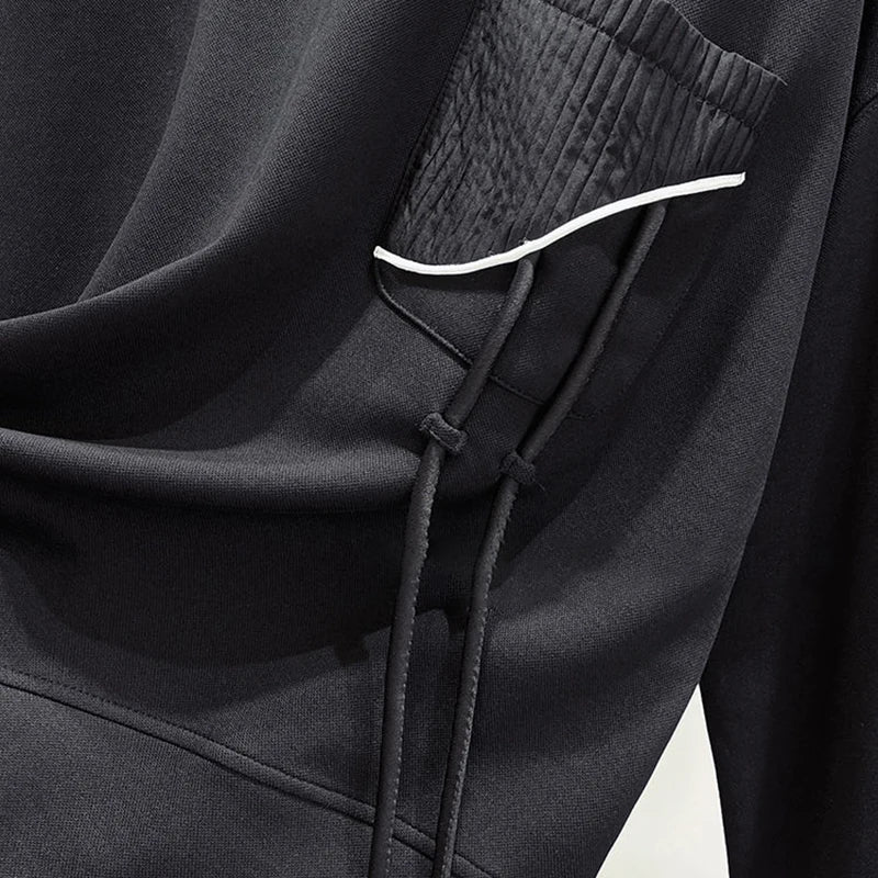 Korean fashion solid color hoodless sweatshirt women's spring and autumn new temperament loose thin niche design short top