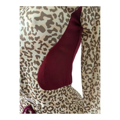 Weird Puss Casual Women 2 Piece Set  Tracksuit Leopard Print Patchwork Zip Crop Jacket+Shorts Sporty Stretch Streetwear Outfits