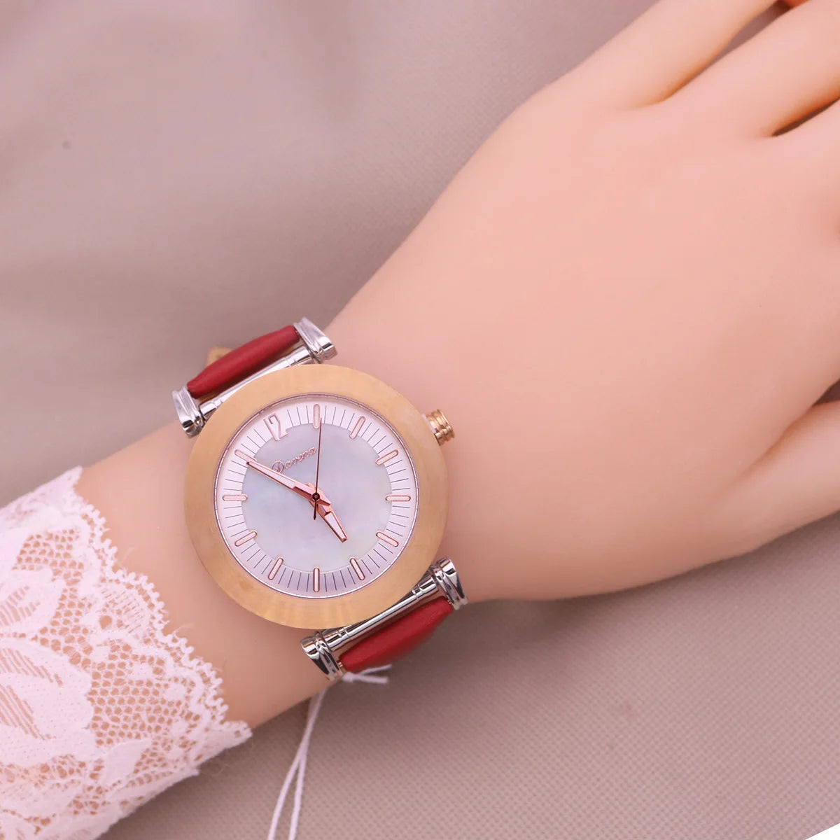 Luxury Unicorn Melissa Women's Watch Rhinestone Crystal Fashion Hour Real Leather Bracelet Clock Girl's Birthday Gift Box