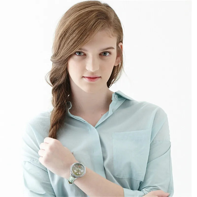 M:N: Brand Fashion Watch Ladies Luxury Hand-made 3D Bird Girl Gift Quartz Wristwatches Waterproof Luminous for Women Reloj Mujer