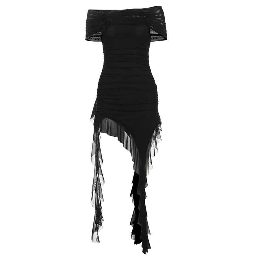 Sylcue Spring Bachelor Party Sweet Gentle Intellectual Tight Character Hot Mature Beautiful Girl Chest Tassel Dress