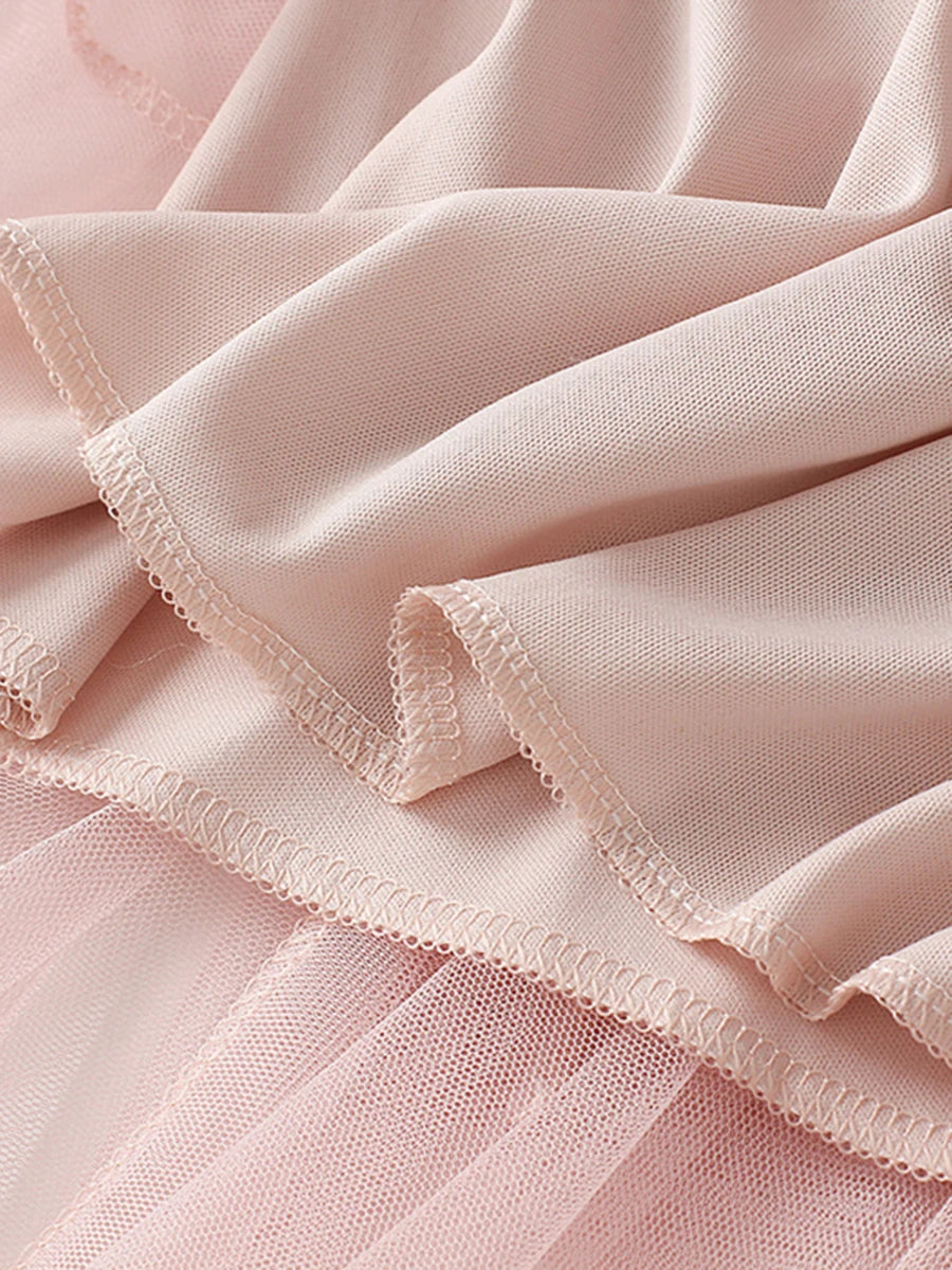 Women Tutu Tulle Skirt Elegant High Waist Mesh Tiered Layered Half Skirt Female Prom Party Midi Skirt for Summer Fairycore Y2K