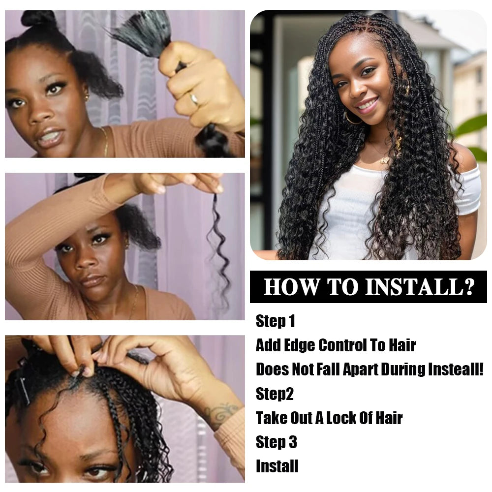Human Braiding Hair Chocolate Brown 100g Deep Wave Bulk No Weft Human Hair Wigs Bundles for Curly Boho Braiding