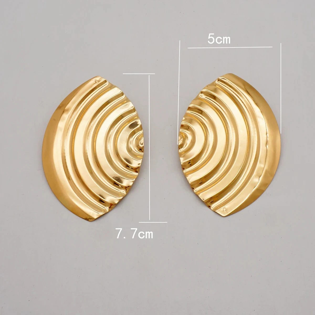 Fashion Jewelry Big Gold Color Round Geometric Earrings Dangle Drop Earrings For Women African Wedding Party Gifts