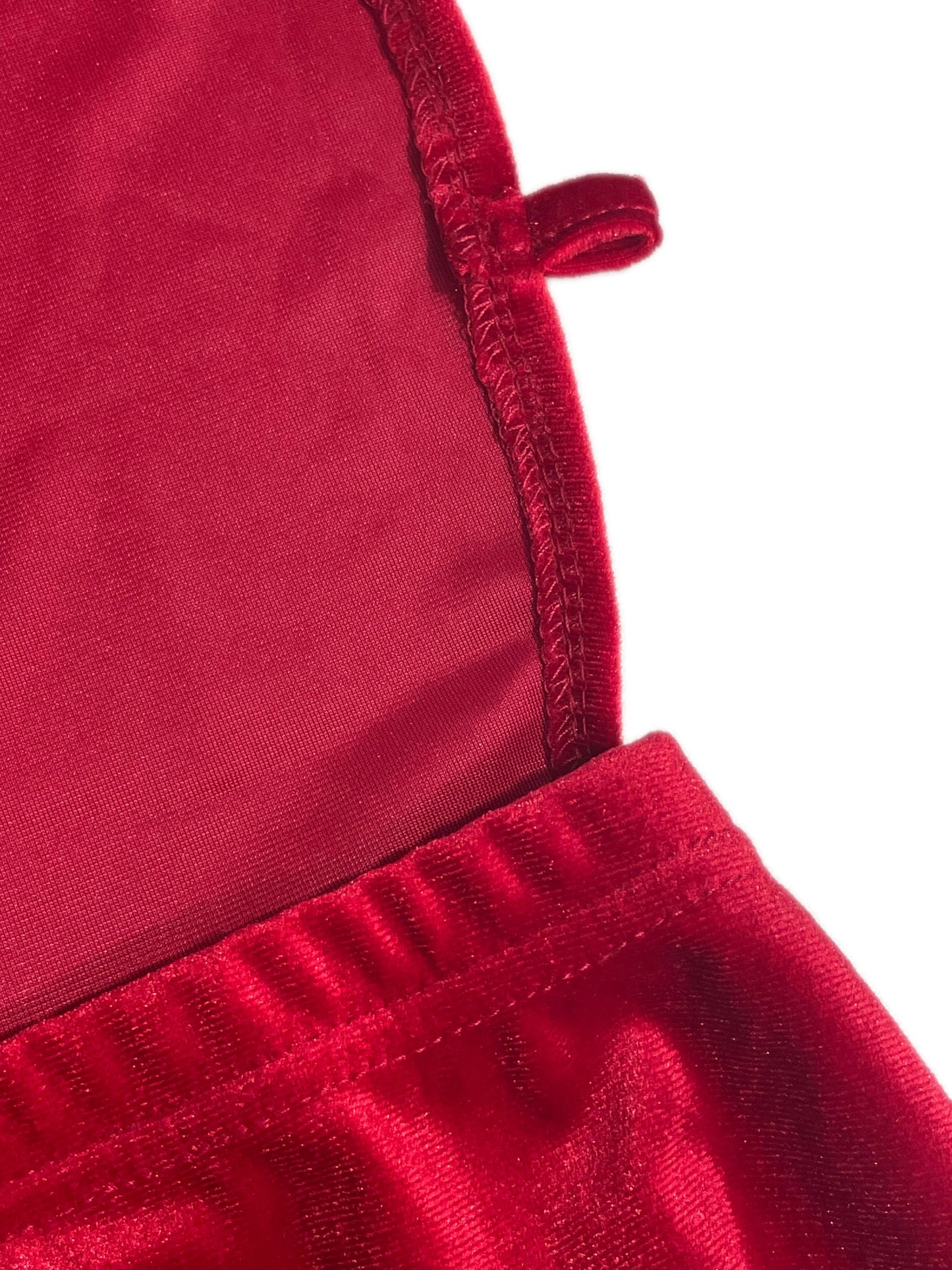 Women's Holiday Party Backless Velvet Skirt with Side Slits