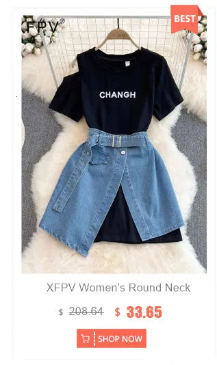 XFPV Solid Color Summer Sunscreen Tops For Women Round Neck Sleeves Hollow Out Design Clothing Female New Fashion 22D1493