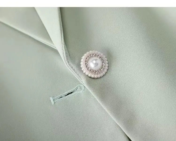 New 2025 Summer Women Blazers Coat Thin Suit Jacket for Women Short Slim Seven Point Suit, Single-layer