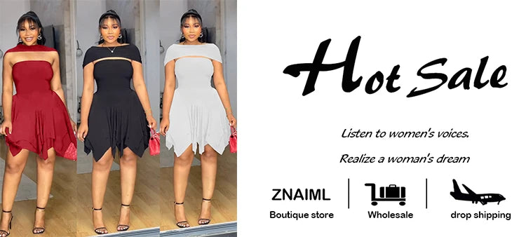Znaiml Strapless V Backless Birthday Prom Night Evening Ruffle A-Line Mid Dresses Women Sexy Bodycon Sheath Black Vestidos 2025