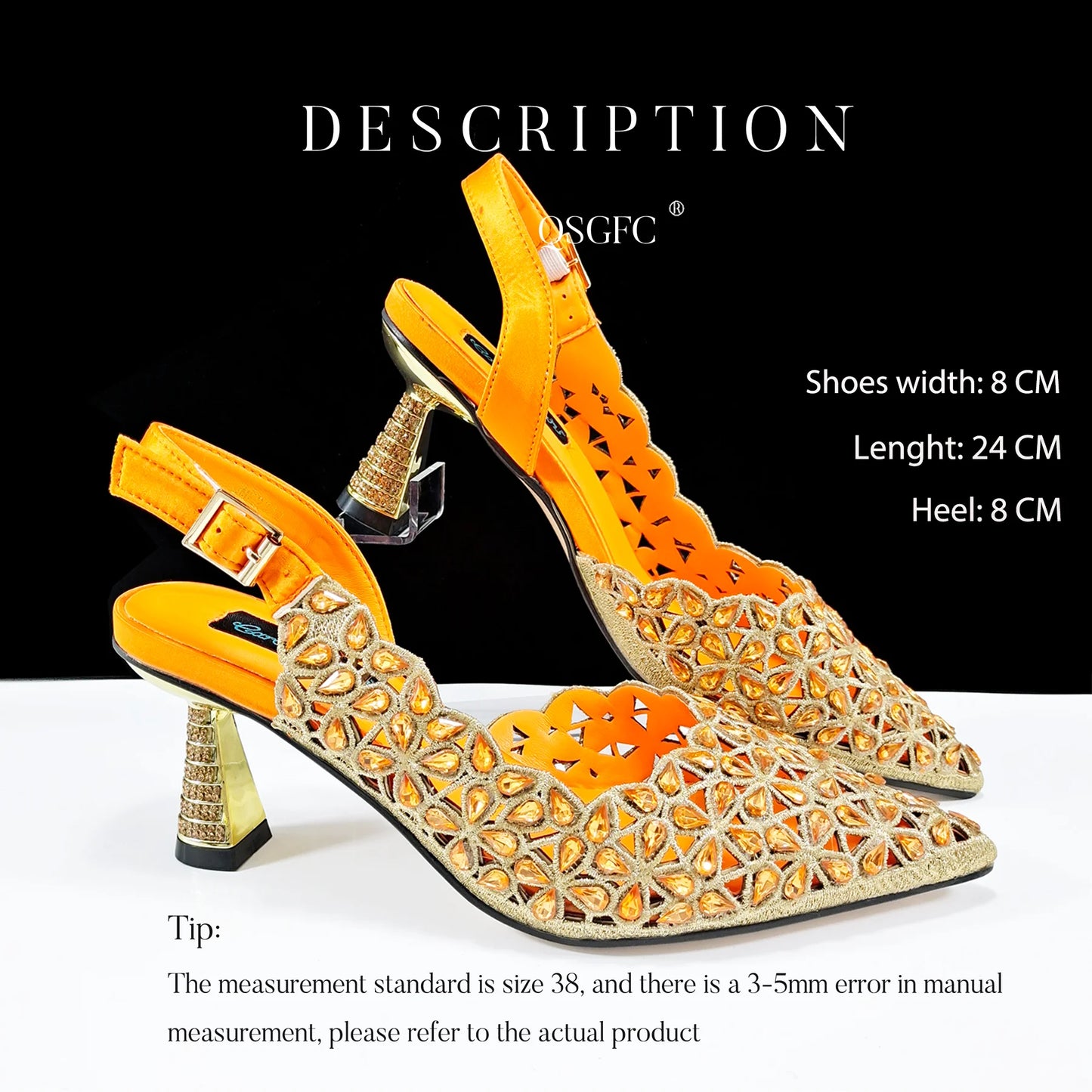Happy Time Boutique, Exquisite Mini Bag with Pointed Toe Shoes, Sexy Stiletto High-Heeled Shoes, Small Metal Bag in Hand