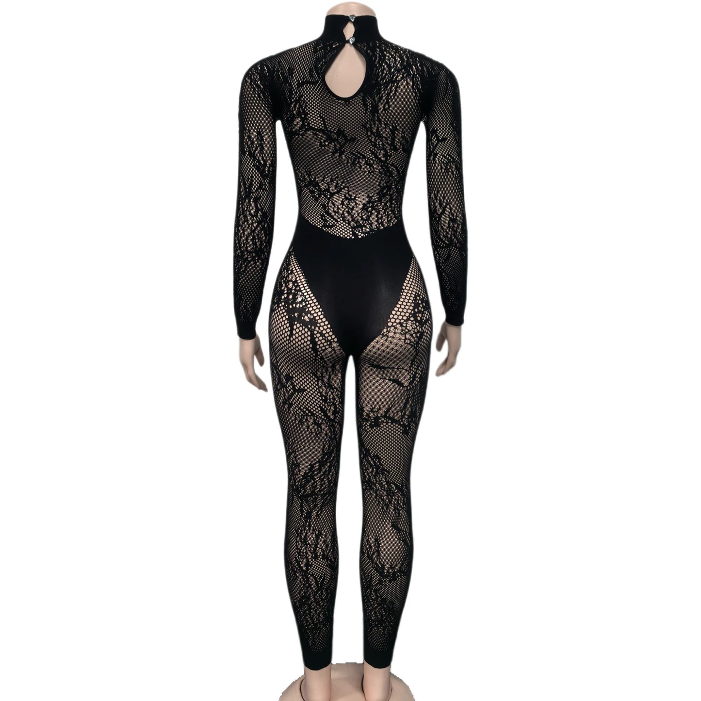 Weird Puss Sexy Hipster Jumpsuit Women Jacquard Coquette Patchwork Skinny Stretch Midnight Club Activity Button Workout Overalls