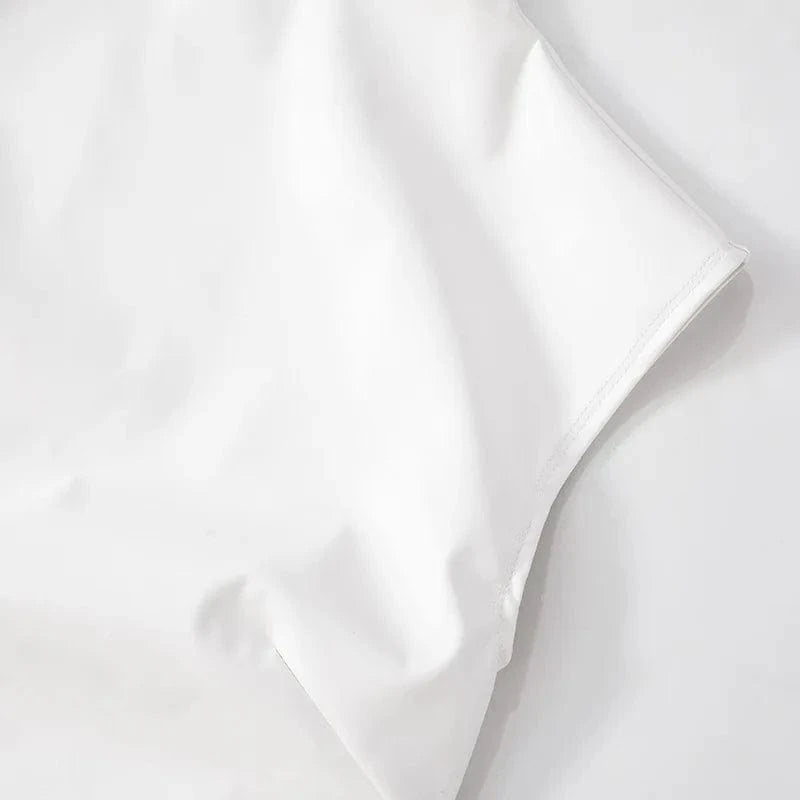 White PU Leather Bodycon Mini Dress for Women Elegant Sexy Turtleneck Sleeveless Party Dresses Spring Fashion Casual Dress 2025
