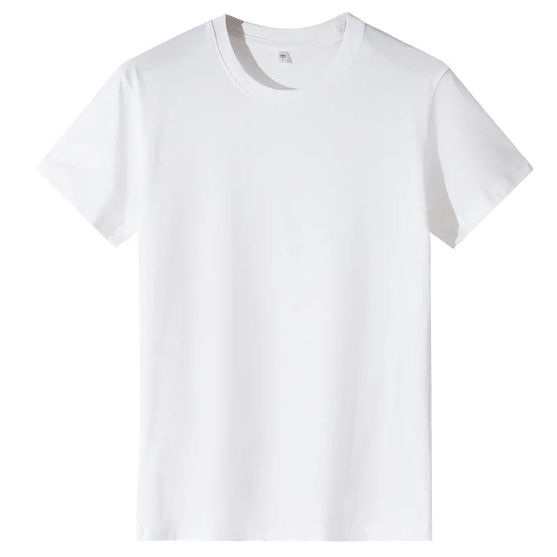 Oversized 100% Cotton Women Tops 2025 Summer Casual Short Sleeve T-shirt Tee Solid Pullover Korean Blouse Shirts Female Clothing