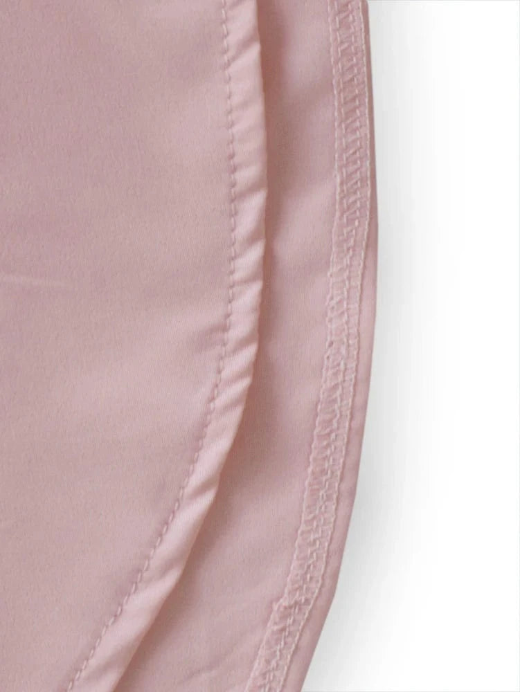 2025 Spring and summer new Women's solid colour basic shirt Single row of buttons High collar Pink Office Home Cardigan Polyest