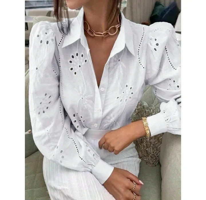 Sexy Pink Women Tops Single Breasted Solid Color Long Sleeved Collar Cardigan Shirt for Female Streetwear 2024 Autumn/Winter New
