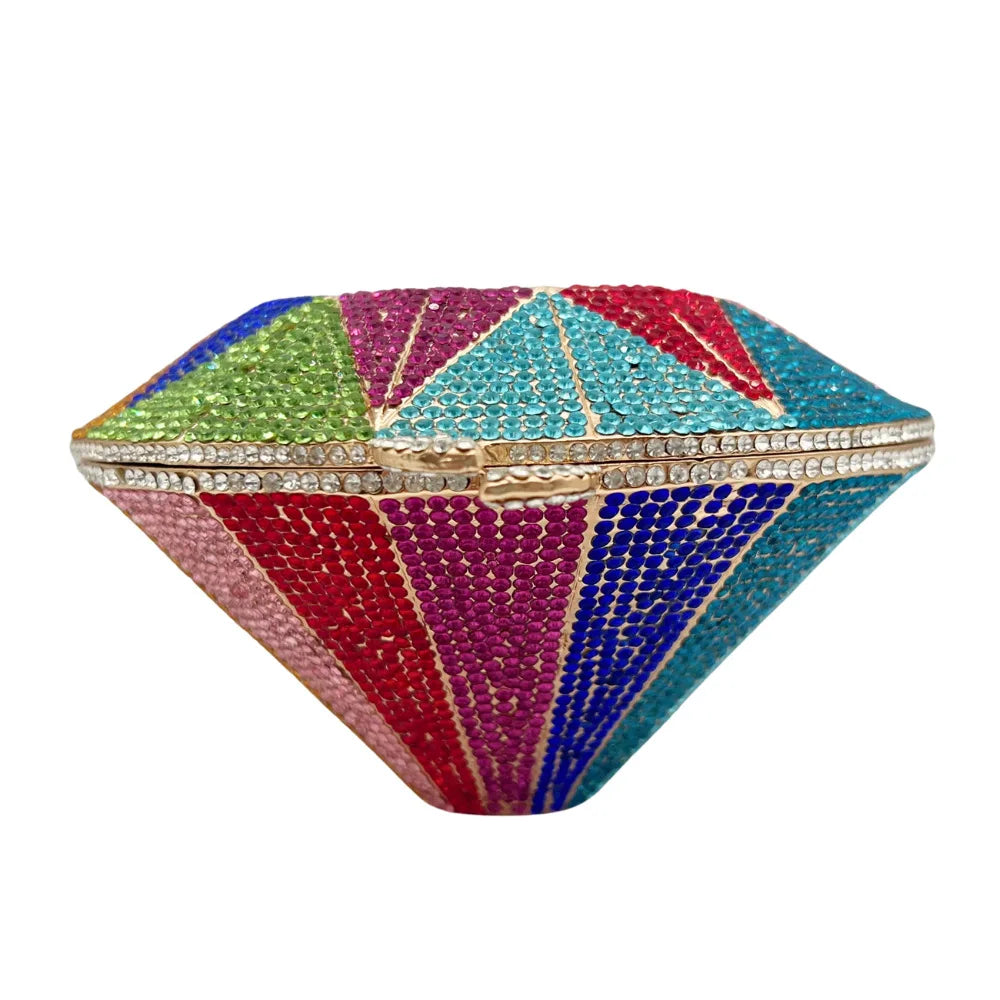 XIYUAN Silver Diamond Evening Bag Luxury Crystal Women Party Wedding Clutches Rhinestone Handbags Ladies Elegant Bridal Purses
