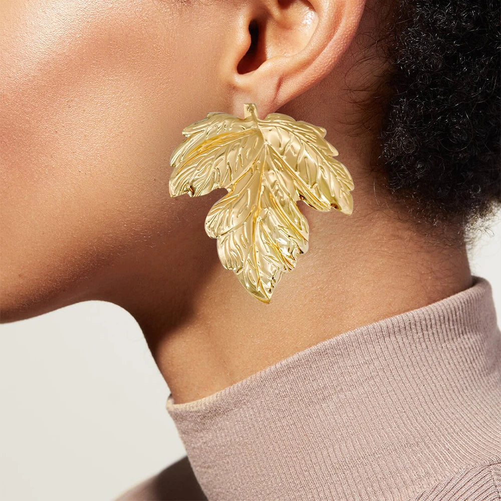 Fashion Jewelry Big Gold Color Round Geometric Earrings Dangle Drop Earrings For Women African Wedding Party Gifts