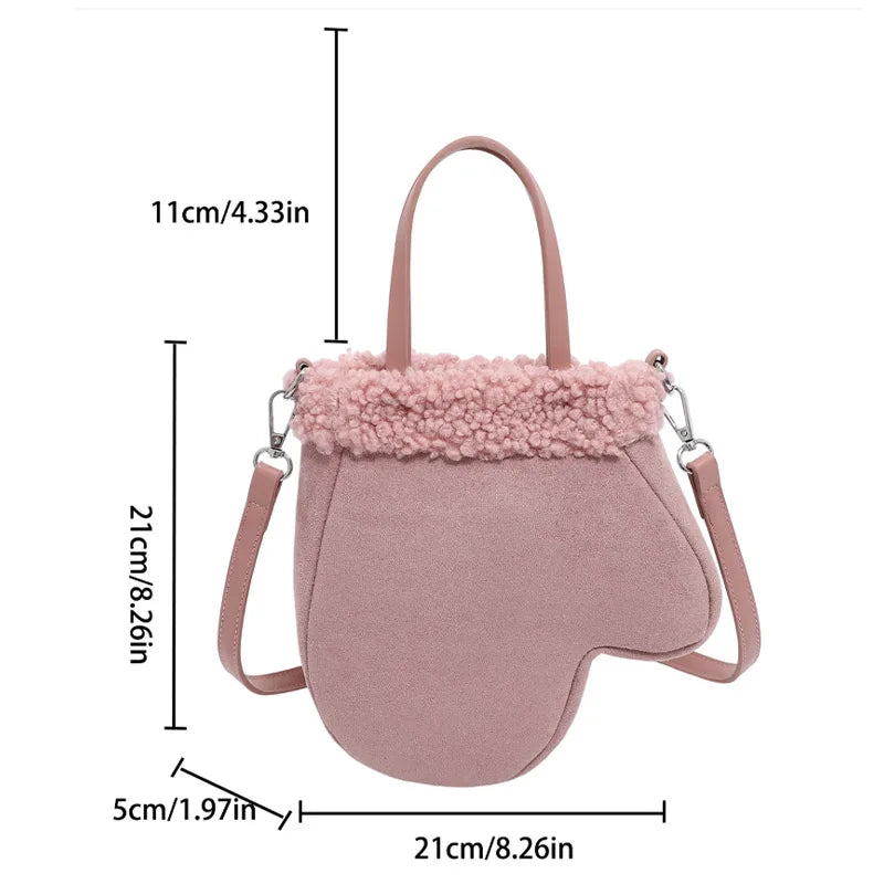 Christmas Boots Messenger Bag Creative Fashion New Retro Glove Bag Messenger Bag Mobile Phone Bag Frosted Suede Cute Gift Wallet