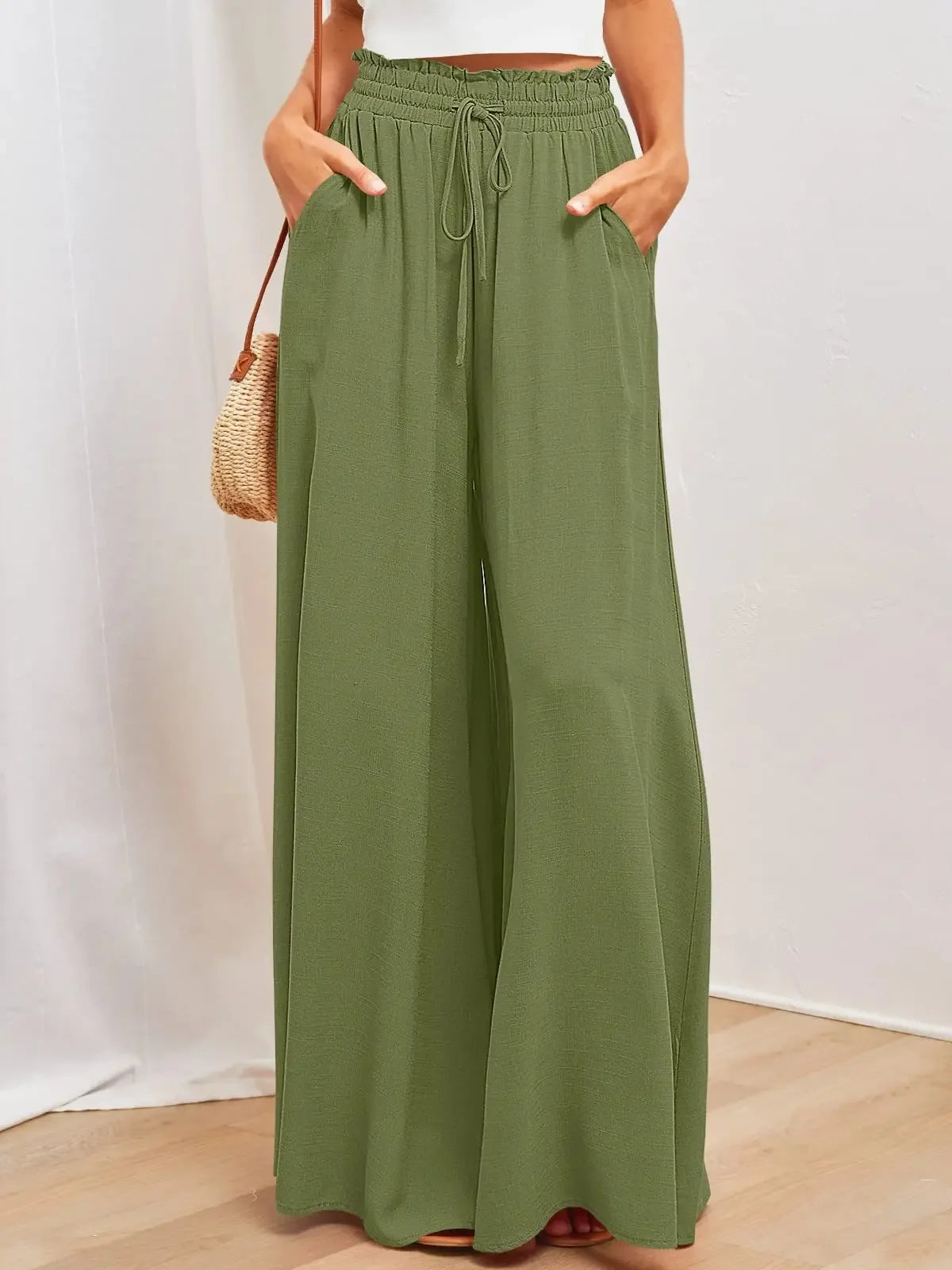 Fashionable Loose Casual Wide Leg Pants Women's Spring Summer Independent Station Long Trousers Comfortable Female Clothing