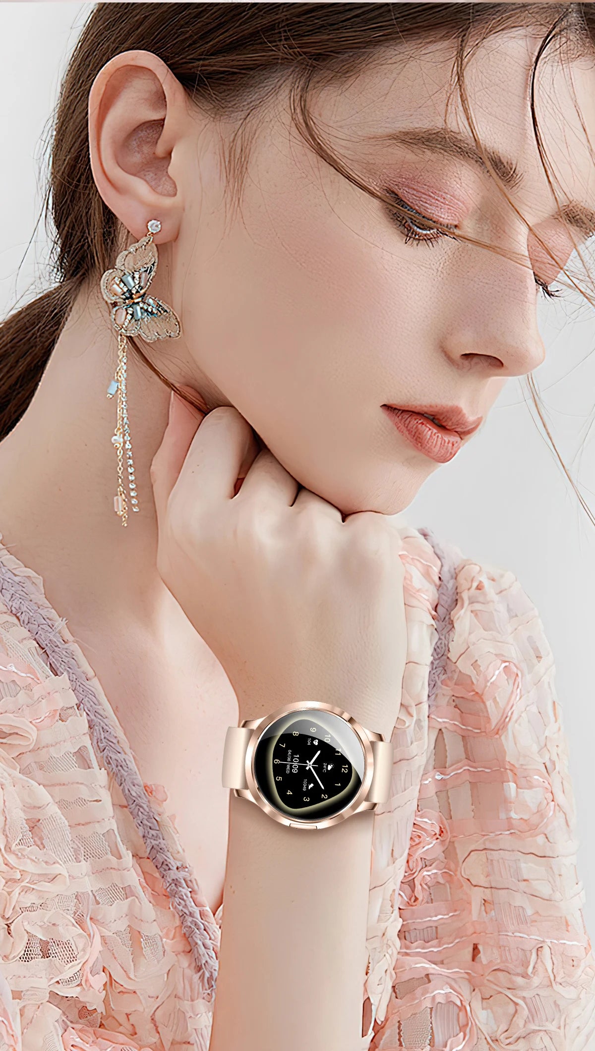 2025 New Smart Watch For Women 1.32"HD AMOLED Screen IP68 Waterproof Heart Rate Women Health Ladies Smartwatches For Android ios