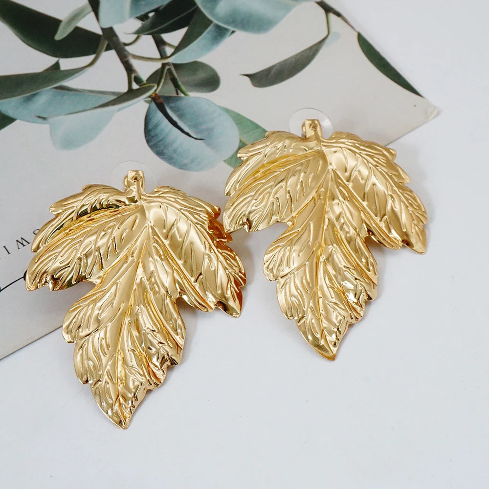 Fashion Jewelry Big Gold Color Round Geometric Earrings Dangle Drop Earrings For Women African Wedding Party Gifts