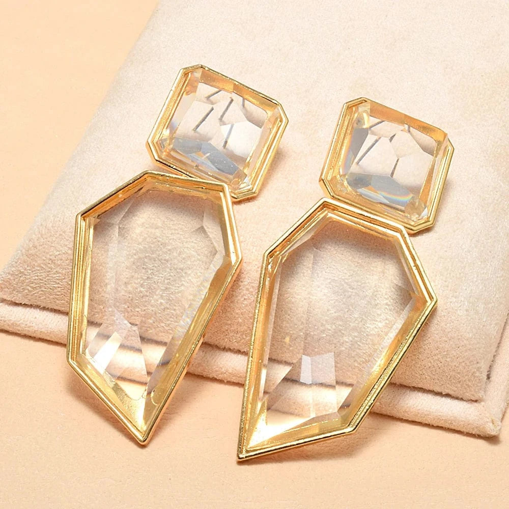 Transparent Earrings Hanging Irregular Dangle earrings High Quality Resin Drop Earrings Women's Accessories Wholesale