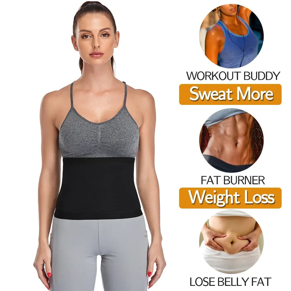Postpartum Waist-fitted Shaping Belt For Women Sweat-absorbent Tummy Control Sport Waistband Belly Cincher Tummy Control Belt