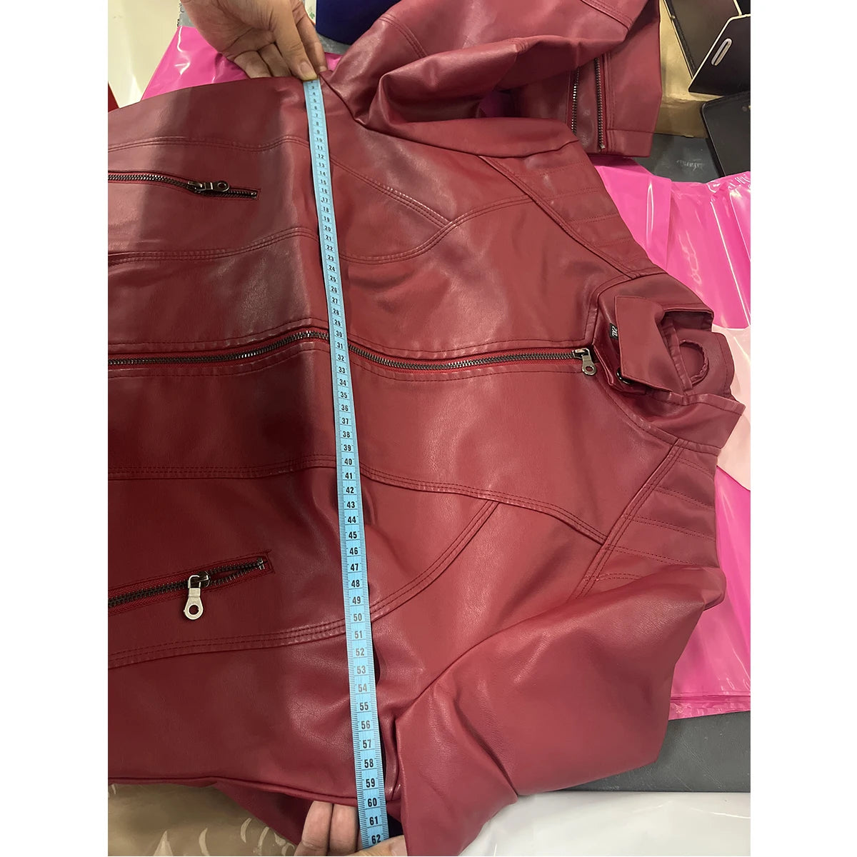 Women Leather Jacket 2025 Spring Autumn Black PU Leather Coat Stand-up Collar Motor Biker Jacket