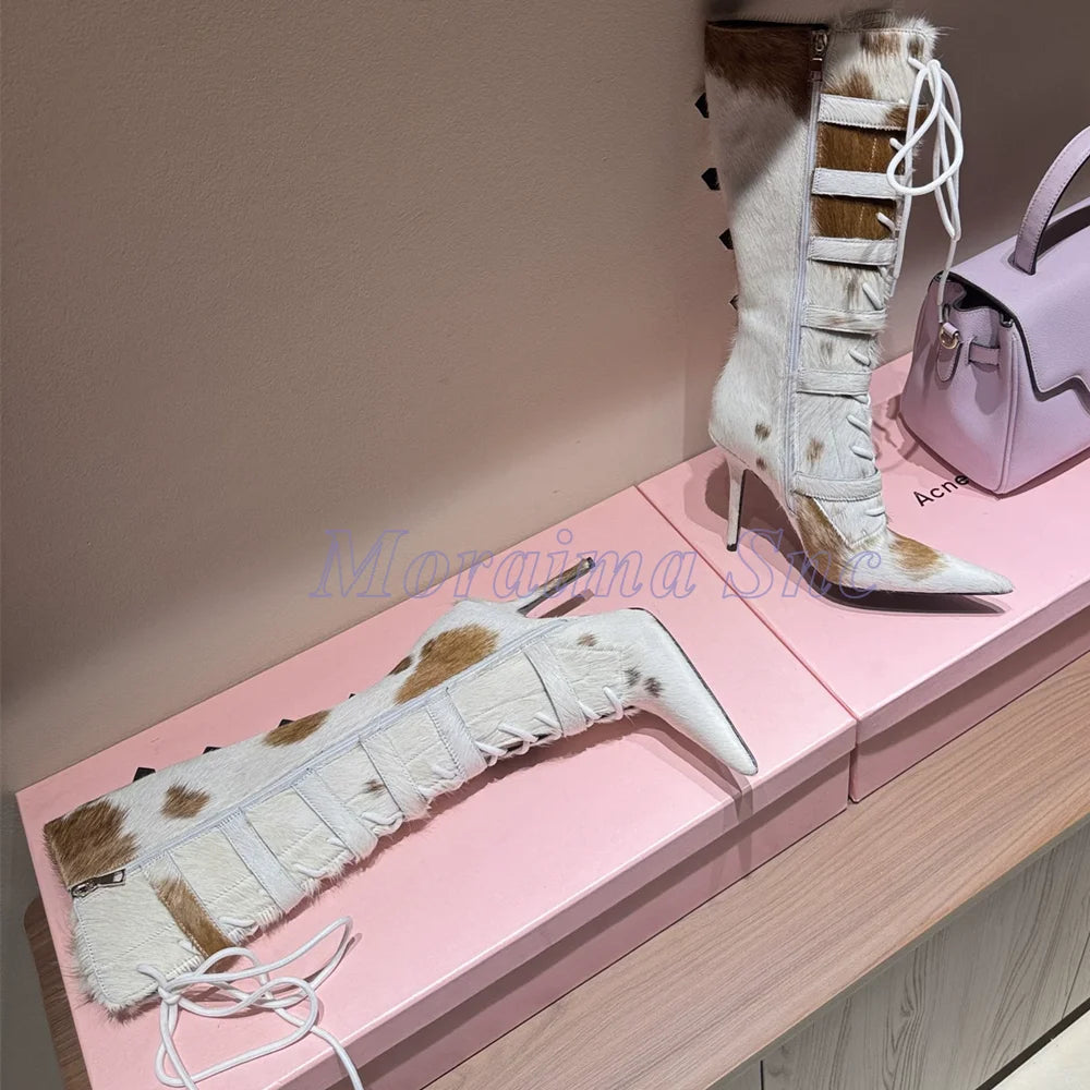 Pointed Toe High Heel Over The Knee Boots For Women