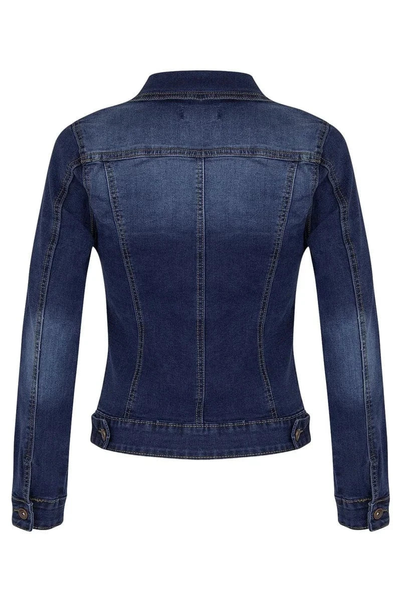 2024 New Short Denim Jackets Women autumn Wash Long Sleeve Vintage Casual Jean Jacket Bomber Denim Coat ladies jacket outerwear