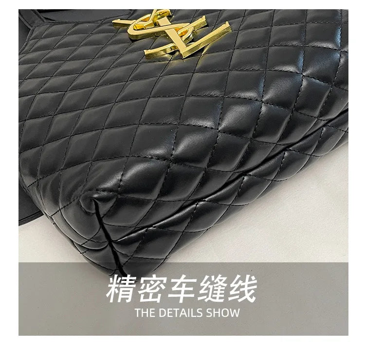 2025 Spring New Style Large Women's Bags, Letter-patterned Large-capacity Tote Bags, Underarm Bags, Fashionable and Versatile