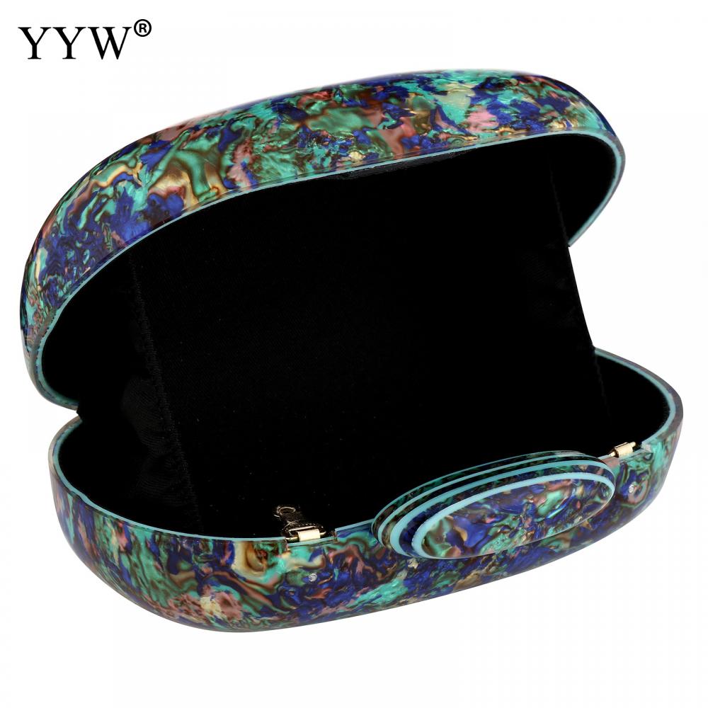 YYW Design Shell Acrylic Clutch Purse Women Marble Bag Luxury Elegant Lady Evening Bag Roud Cute Purple Handbag Shoulder Bags