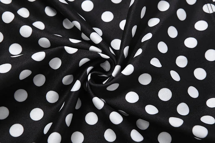 Halter Neck Backless Polka Dot Stretch Romper for Women