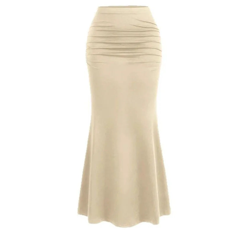 Fashion Black Long Skirts Women Maxi Skirt Summer Sexy Female High Waist Bodycon Trumpet Skirts Women Mujer Faldas