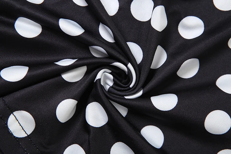 Weird Puss Polka Dot Print Tank Top Women Y2K Halter Swing Collar Backless Skinny Hottie Summer Midnight Street Basic Wild Vest