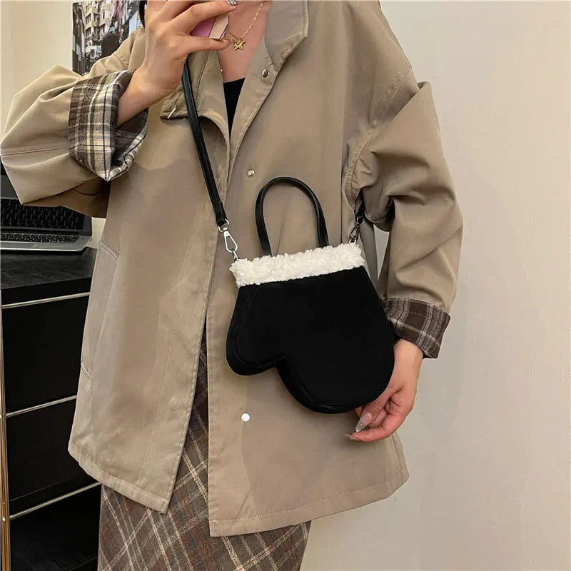 Christmas Boots Messenger Bag Creative Fashion New Retro Glove Bag Messenger Bag Mobile Phone Bag Frosted Suede Cute Gift Wallet