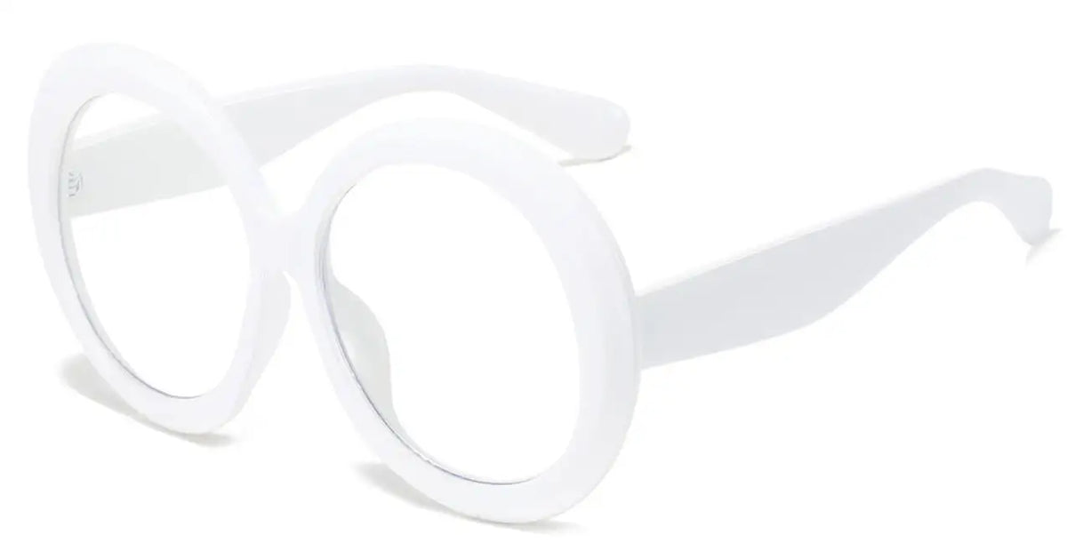 Fashionable Blue Light Round Frame Reading Glasses for Women