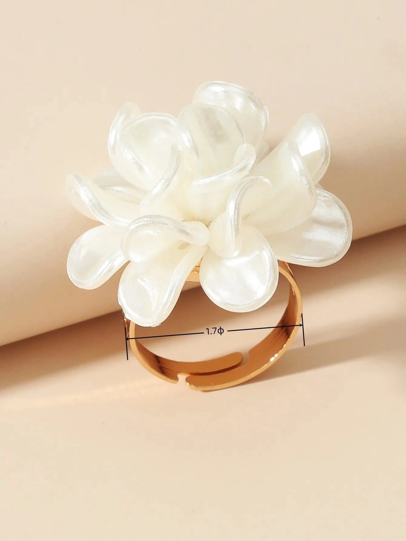 Exaggerated Flower Ring Fashionable Temperament French Rings Female