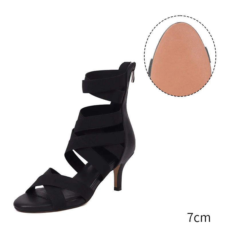 Elastic Fabric Ballroom and Latin Dance Shoes for Women